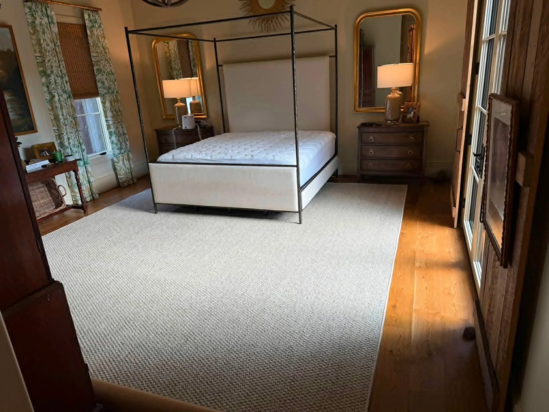 Bedroom left clean and clear after a Title Town cleanout